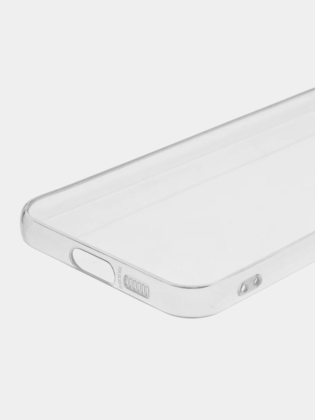 Прозрачный чехол для Samsung Galaxy S23 FE силиконовый ROSCO матовый / прозрачный с защитой камер