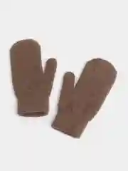 Коричневый варежки женские