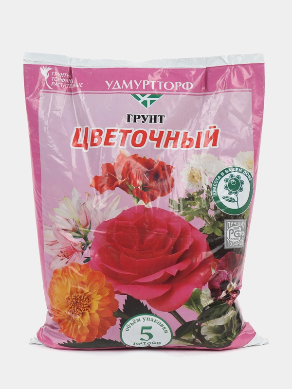 Торфогрунт "Цветочный" 5 л "Удмуртторф"