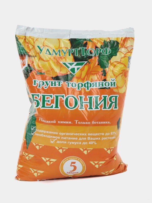 Торфогрунт "Бегония" 5 л "Удмуртторф"