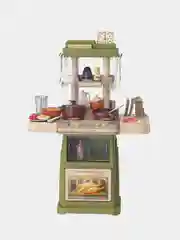 Детская игровая кухня с водой и паром, со светом и звуком