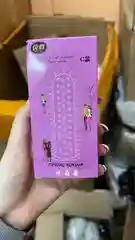 Сиреневый насадки силиконовые, с шипами на пенис
