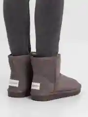 Бежевый меланж угги женские, натуральные