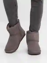 Бежевый меланж угги женские, натуральные