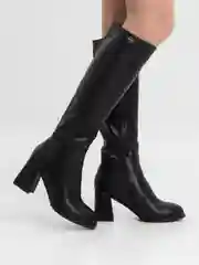 Черный сапоги женские, зимние, евро