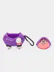 Фиолетовый чехол для беспроводных наушников AirPods 1 / 2, Аир Подс 1 / 2, Эйр Подс
