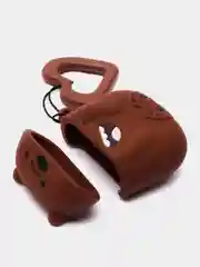Коричневый чехол для беспроводных наушников AirPods 1 / 2, Аир Подс 1 / 2, Эйр Подс