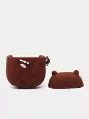 Коричневый чехол для беспроводных наушников AirPods 1 / 2, Аир Подс 1 / 2, Эйр Подс