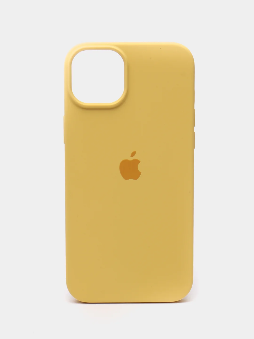Желтый чехол Silicone Case ( Чехол силиконовый ) для iPhone 15, 15 Pro, 15 Pro Max, 15 Plus