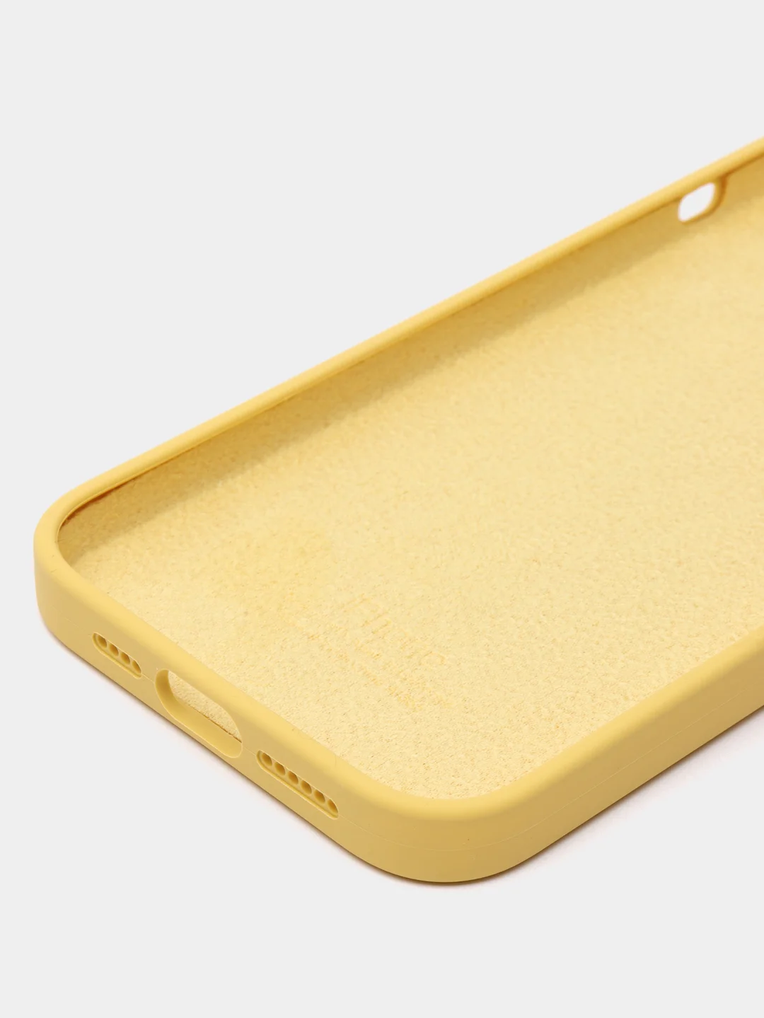 Желтый чехол Silicone Case ( Чехол силиконовый ) для iPhone 15, 15 Pro, 15 Pro Max, 15 Plus
