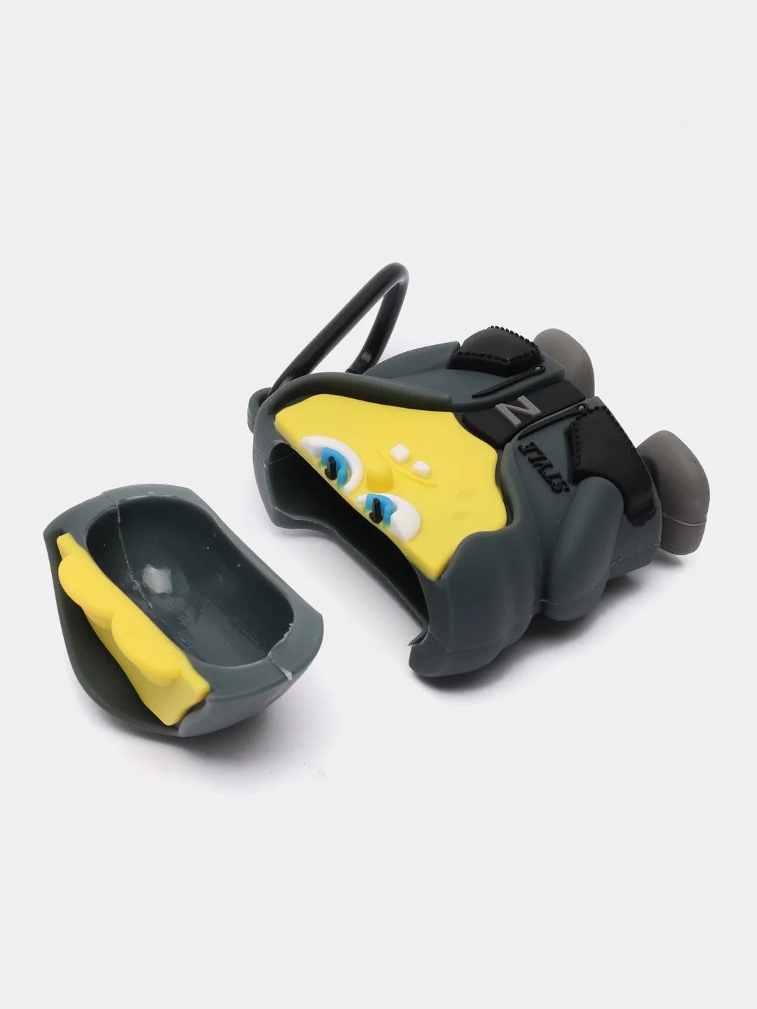Тёмно-серый чехол для беспроводных наушников AirPods 1 / 2, Аир Подс 1 / 2, Эйр Подс