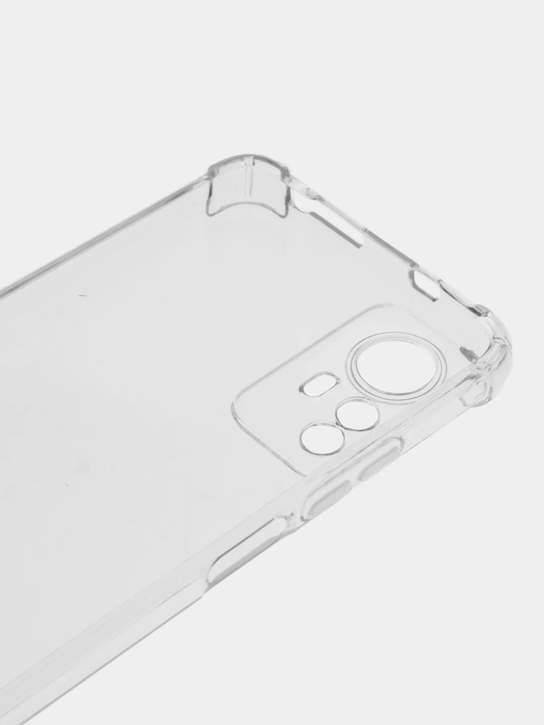 Прозрачный силиконовый чехол для Xiaomi Redmi Note 12S (Сяоми Редми Нот 12С), прозрачный черный