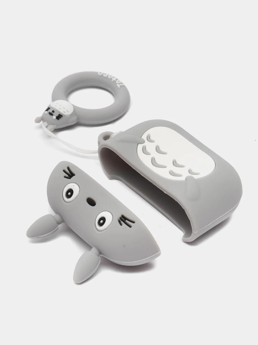 Серый металлик чехол для беспроводных наушников AirPods 3 (Аирподс 3)