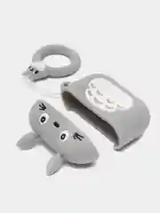 Серый металлик чехол для беспроводных наушников AirPods 3 (Аирподс 3)