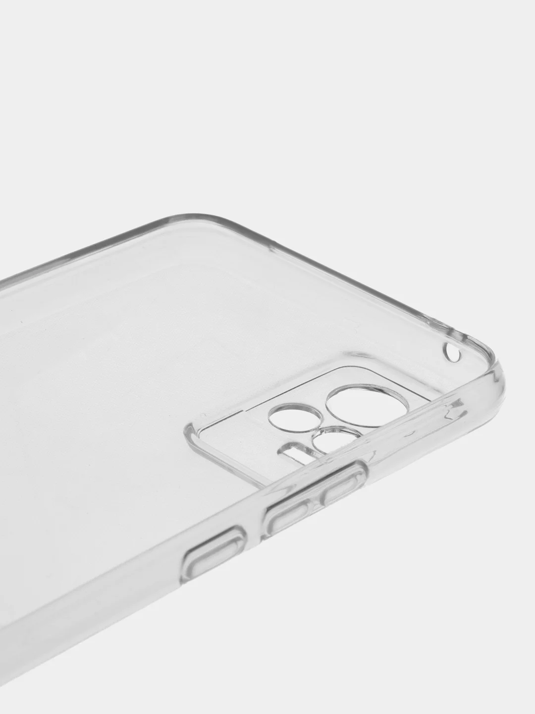 Белый чехол для VIVO V21E / Y73, прозрачный, силиконовый