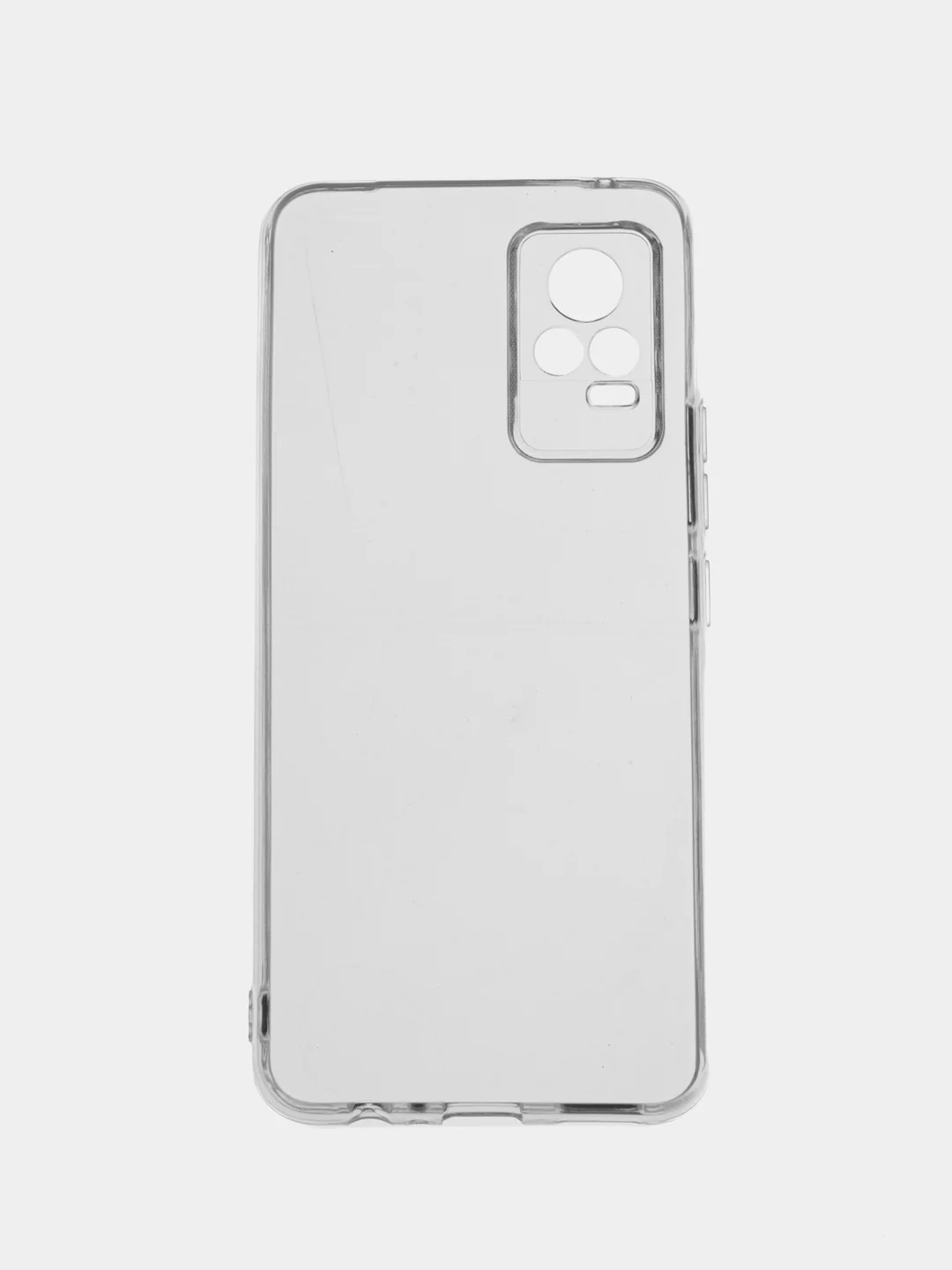 Белый чехол для VIVO V21E / Y73, прозрачный, силиконовый