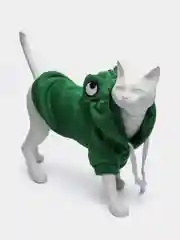 Зеленый худи для собак и кошек, толстовка, костюм