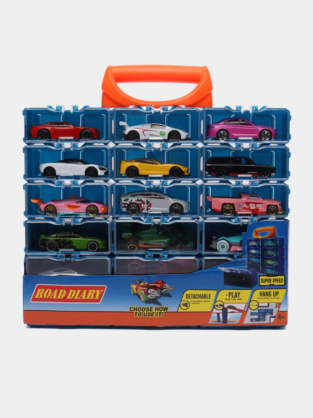 Пурпурный машинки металлические, Road Diary, совместим с треками Hot Wheels, набор машин