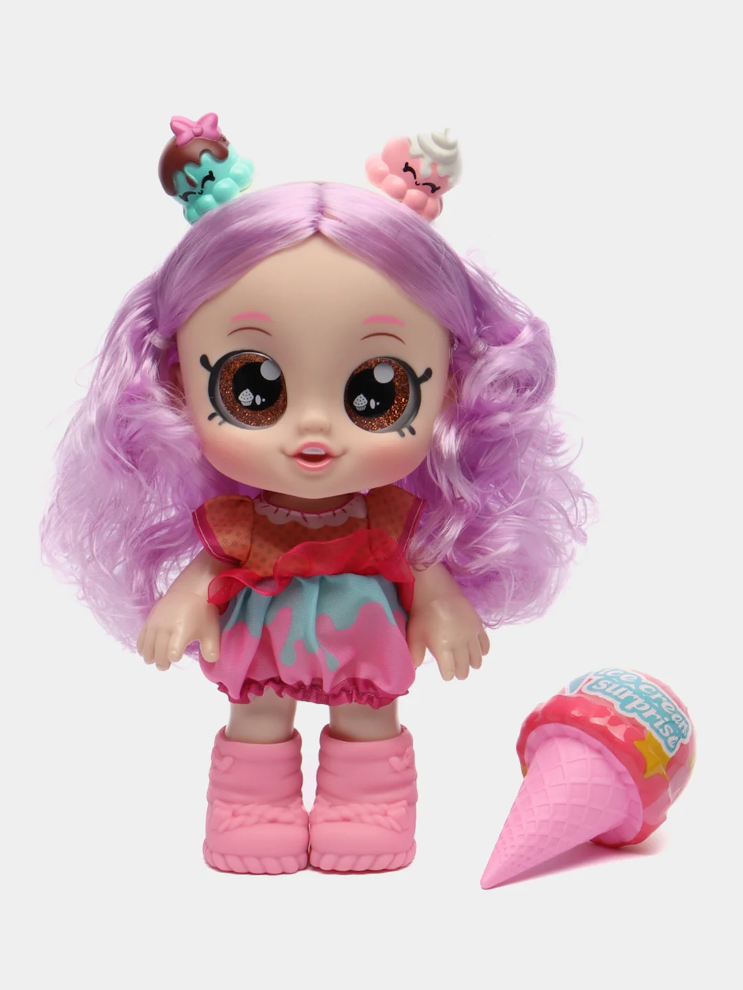 Аметистовый кукла музыкальная с сюрпризом Kindi Kids (Кинди Кидс) Dessert Girl, с аксессуарами