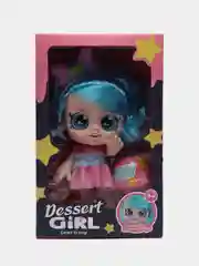 Лазурный кукла музыкальная с сюрпризом Kindi Kids (Кинди Кидс) Dessert Girl, с аксессуарами