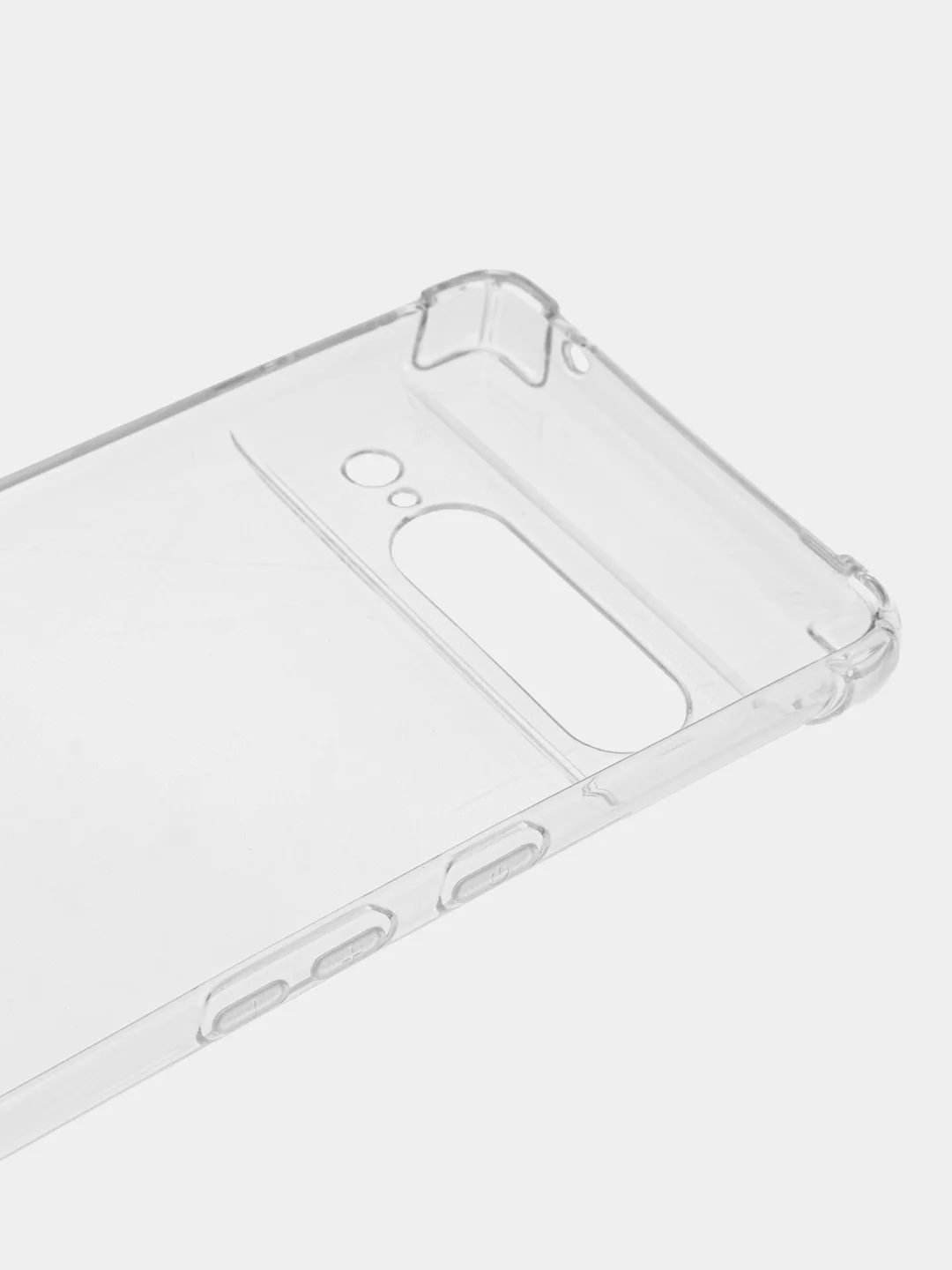 Прозрачный силиконовый чехол для Google Pixel 7 Pro (Гугл Пиксель 7 Про), прозрачный