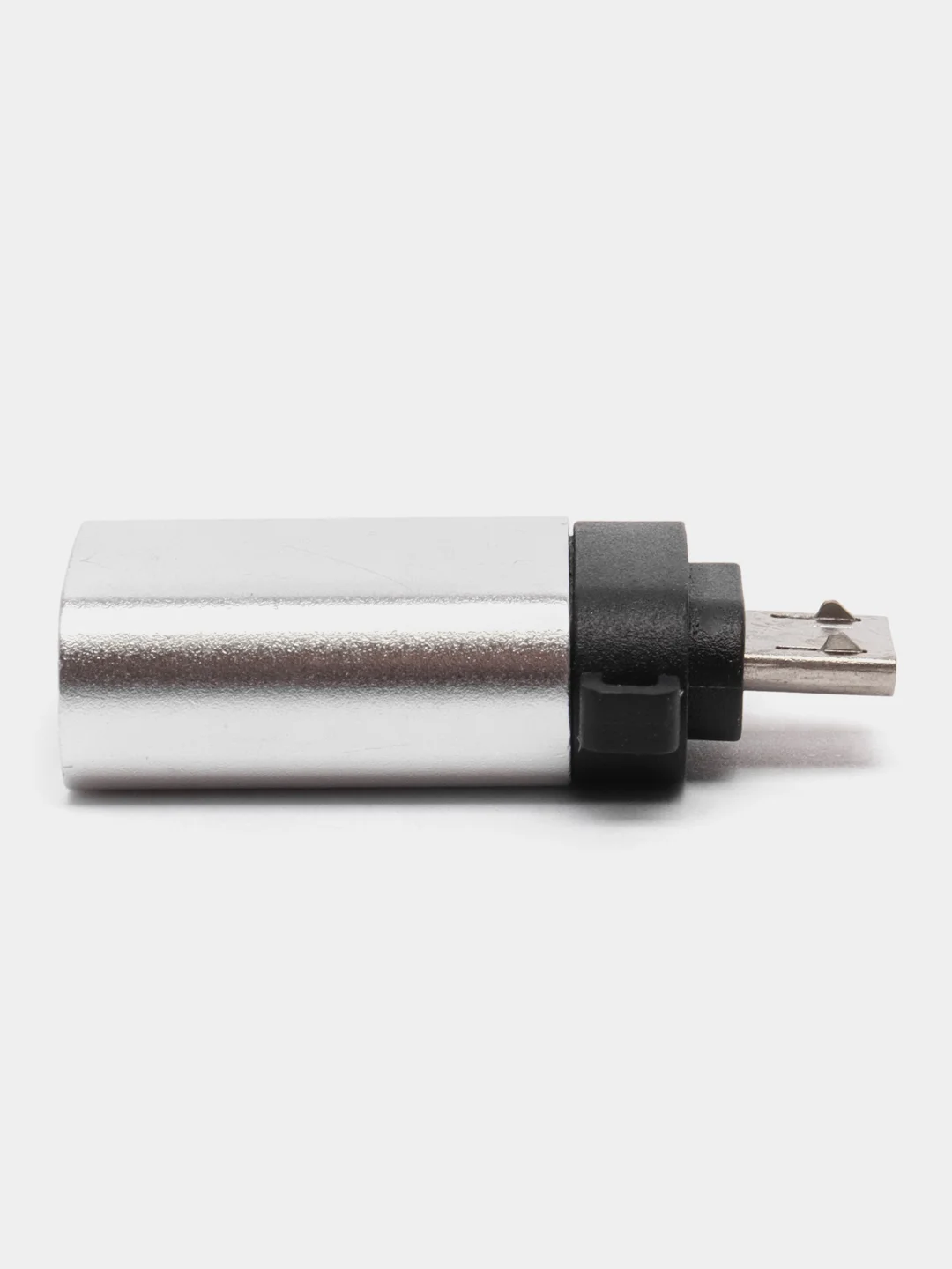 Серебряный переходник USB 3.0 на Micro USB OTG