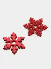 Красный снежинки из цветного фоамирана