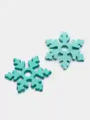 Бирюзовый снежинки из цветного фоамирана