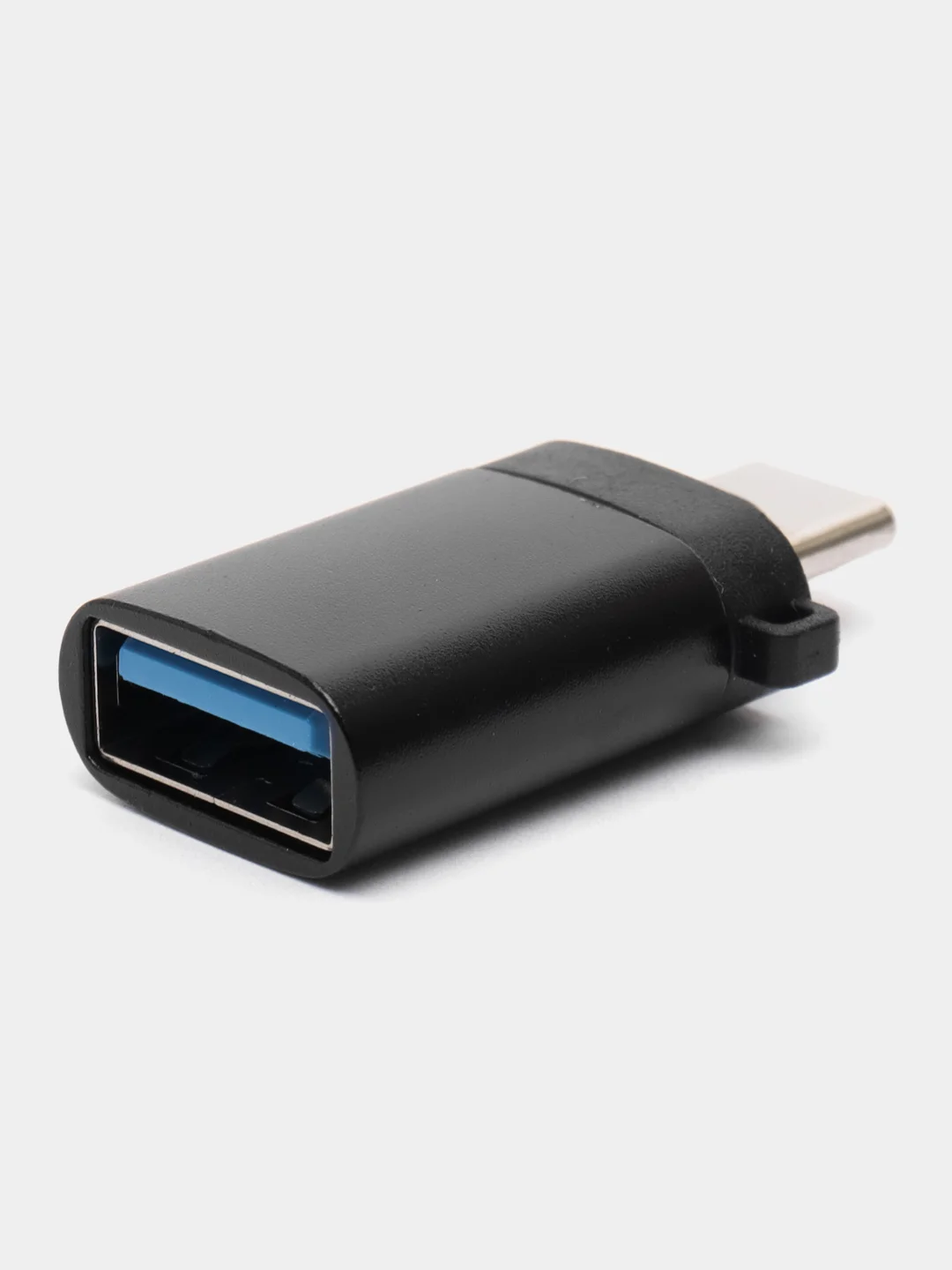 Серебряный переходник USB 3.0 на Type-C OTG