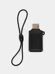 Серебряный переходник USB 3.0 на Type-C OTG