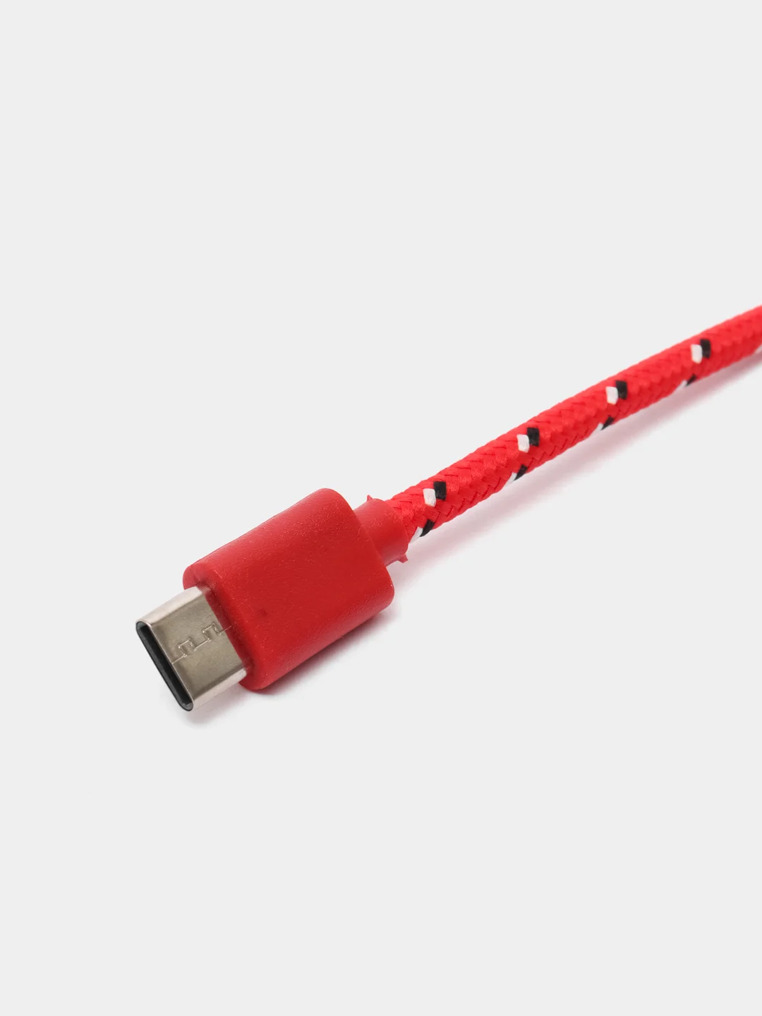 Красный длинный кабель быстрой зарядки USB - Type-C (3 метра) в прочной нейлоновой оплетке