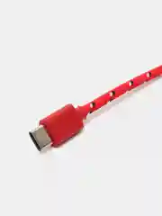 Красный длинный кабель быстрой зарядки USB - Type-C (3 метра) в прочной нейлоновой оплетке
