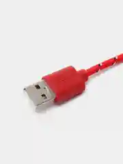 Красный длинный кабель быстрой зарядки USB - Type-C (3 метра) в прочной нейлоновой оплетке