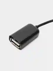 Черный otg переходник с Type-C на USB с проводом