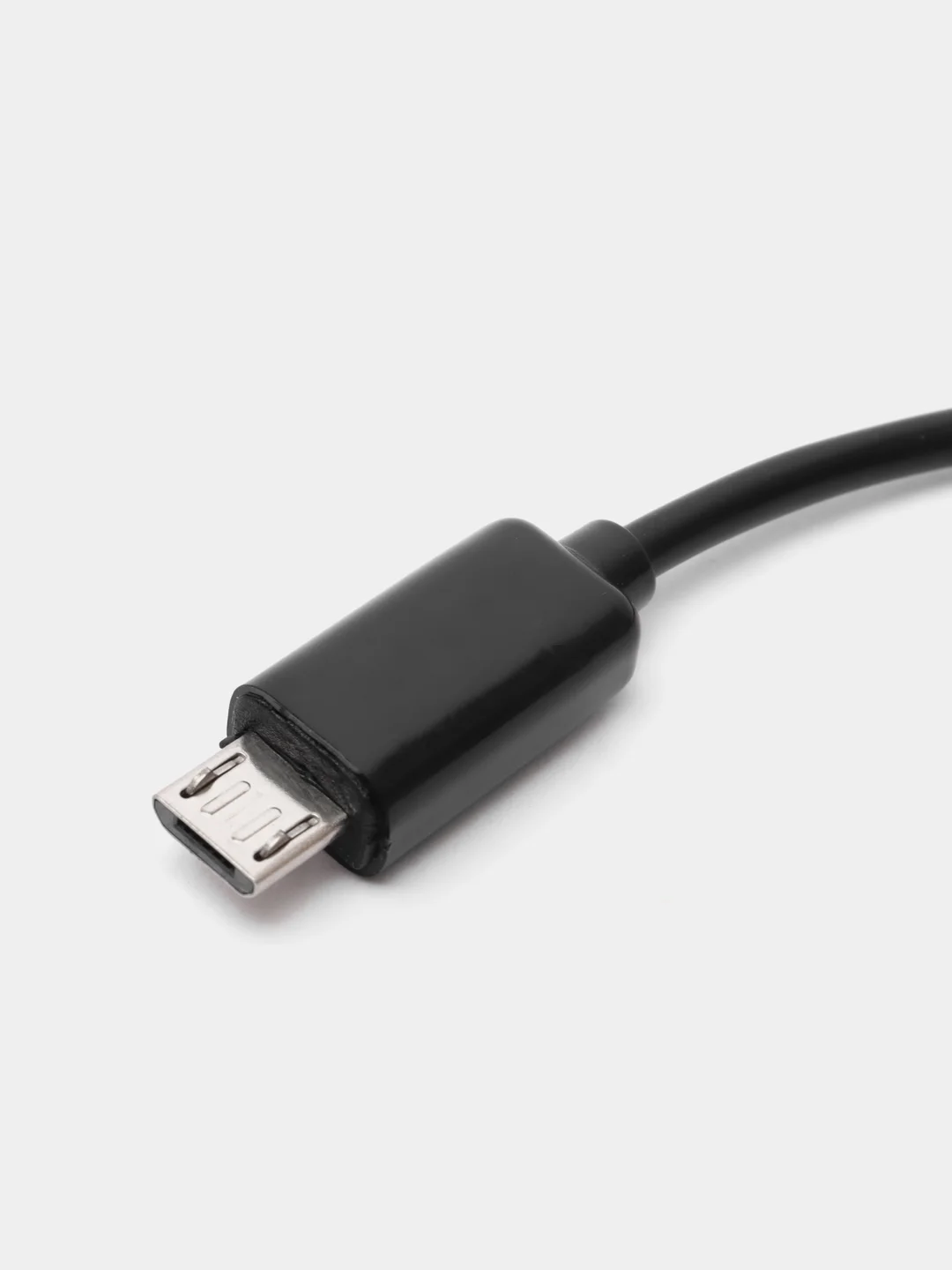 Черный otg переходник с Type-C на USB с проводом