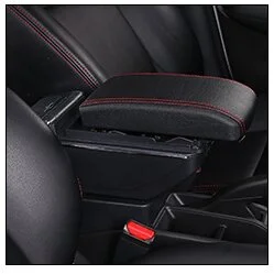 Красный подлокотник автомобильный 7USB