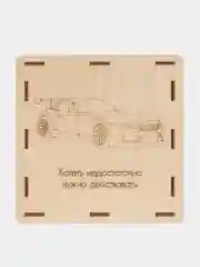 Копилка деревянная для денег,  в сборе, копилка тик ток 50500
