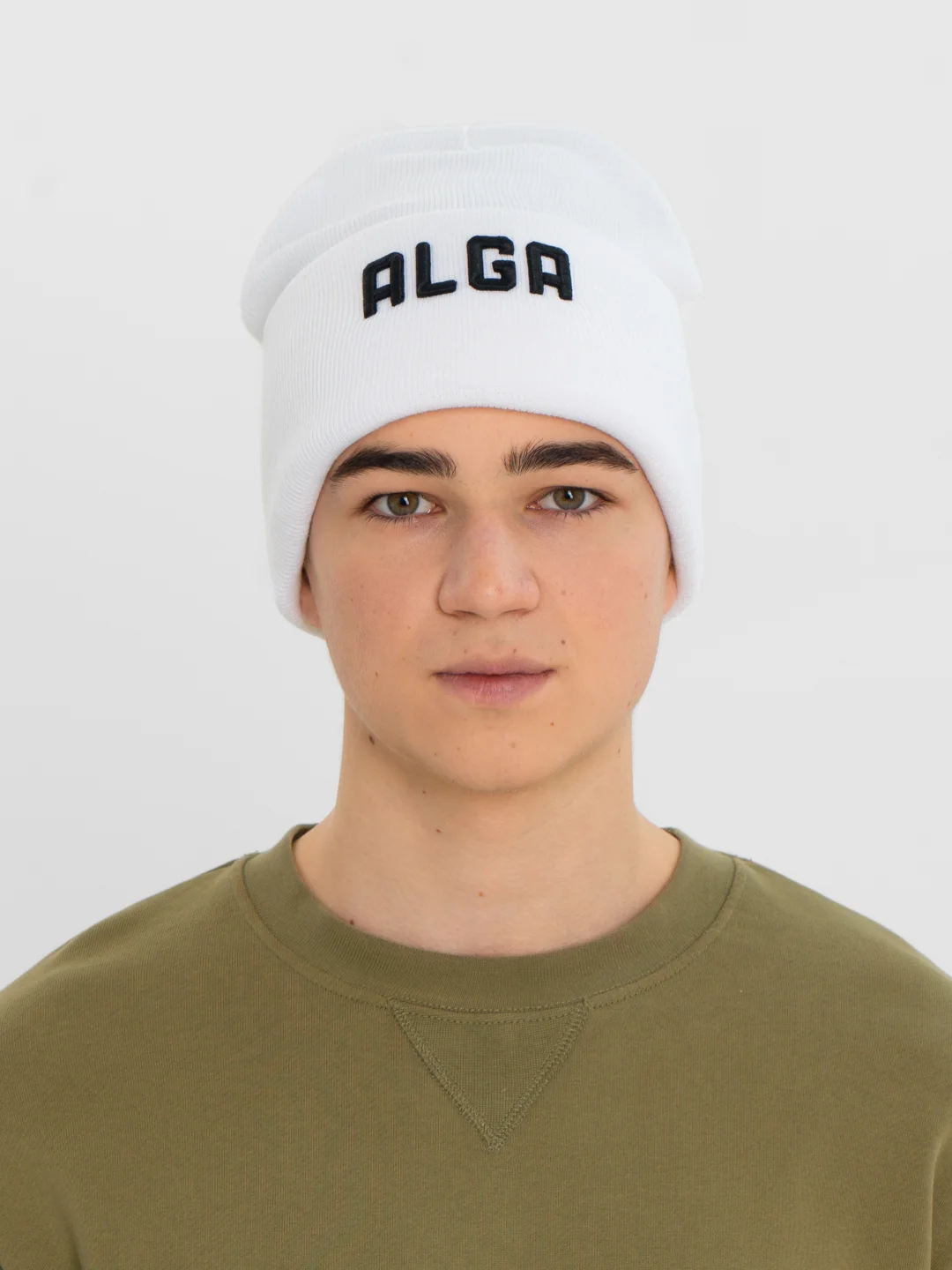 Белый шапка Алга