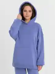 Лавандовый спортивный костюм с карманом, на флисе