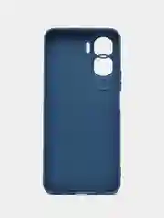 Синий чехол для Honor 90 Lite, Honor X50i матовый / прозрачный ROSCO силиконовый с защитой камер