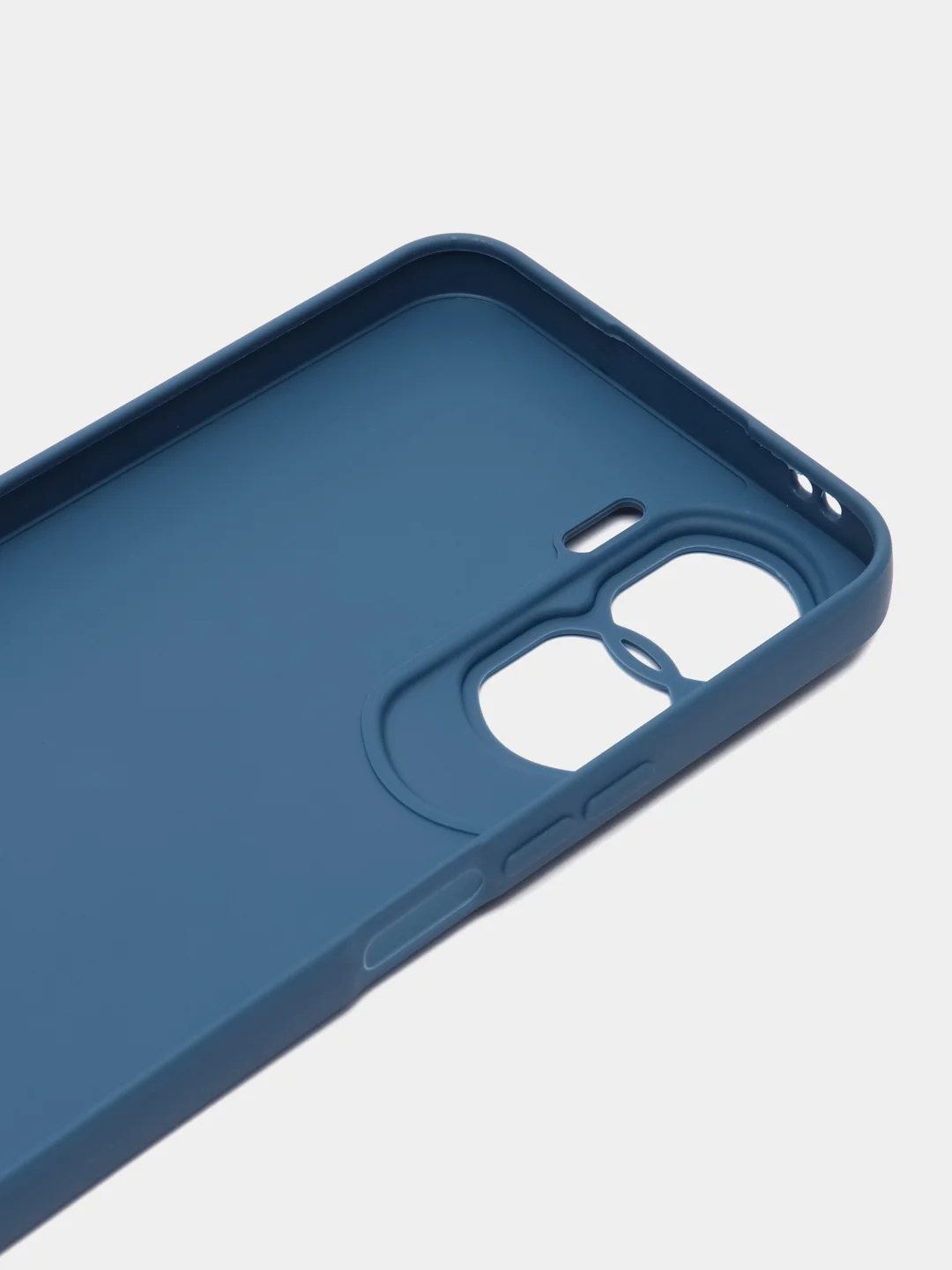 Синий чехол для Honor 90 Lite, Honor X50i матовый / прозрачный ROSCO силиконовый с защитой камер