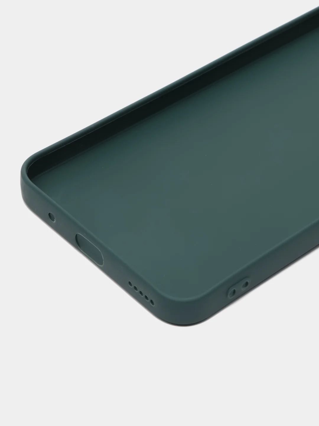 Тёмно-зелёный чехол для Honor 90 Lite, Honor X50i матовый / прозрачный ROSCO силиконовый с защитой камер