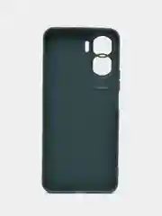 Тёмно-зелёный чехол для Honor 90 Lite, Honor X50i матовый / прозрачный ROSCO силиконовый с защитой камер