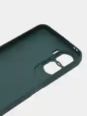 Тёмно-зелёный чехол для Honor 90 Lite, Honor X50i матовый / прозрачный ROSCO силиконовый с защитой камер