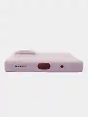 Фиолетовый чехол для Honor 90 Lite, Honor X50i матовый / прозрачный ROSCO силиконовый с защитой камер