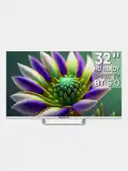 Белый телевизор LED 32" Topdevice Frameless Neo 32CS04H, HD/Smart TV/Wi-Fi/Bluetooth