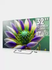 Белый телевизор LED 32" Topdevice Frameless Neo 32CS04H, HD/Smart TV/Wi-Fi/Bluetooth