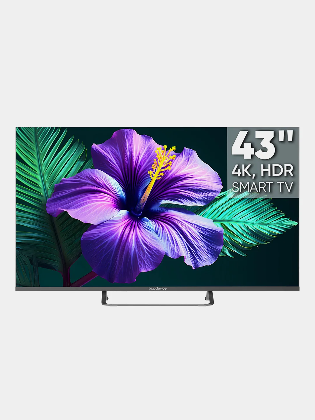 Серый телевизор LED 43" Topdevice Ultra 43CS05U UHD 4K/Smart TV/Wi-Fi