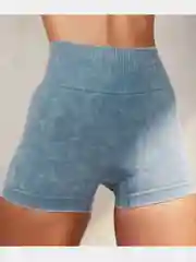 Синий меланж шорты женские