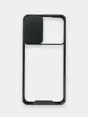 Черный чехол Samsung Galaxy S21+/S21 Plus, Галакси С21+, пластиковый прозрачный с защитой камеры